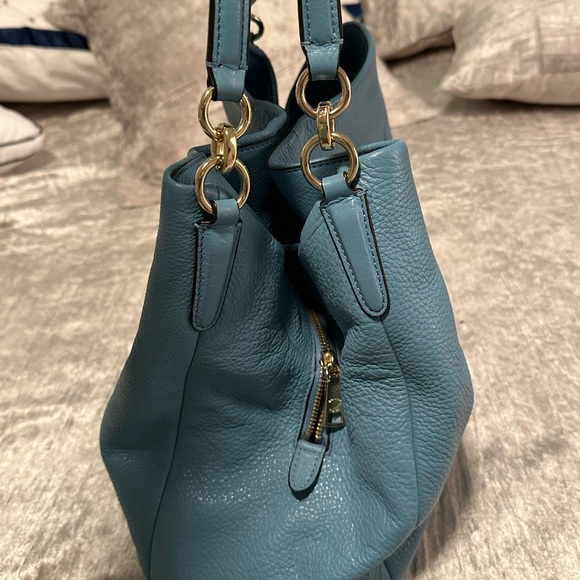 Coach Blue Leather Women's Bag - Picture 3 of 10